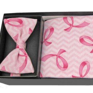 Breast Cancer Prevention Cummerbund and Bow Tie Set